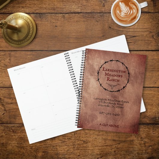 Custom Elegant Horse Ranch Business Planner