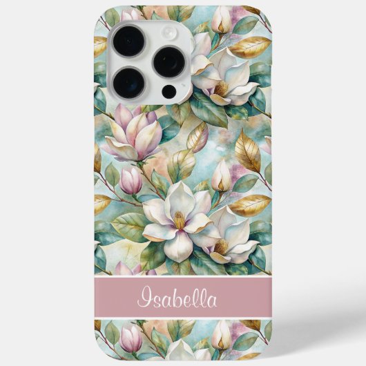 Custom Elegant Magnolias Case-Mate iPhone Case (Achterkant)