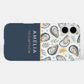 Custom Elegant Marine Oysters Case-Mate iPhone Case (Achterkant (horizontaal))