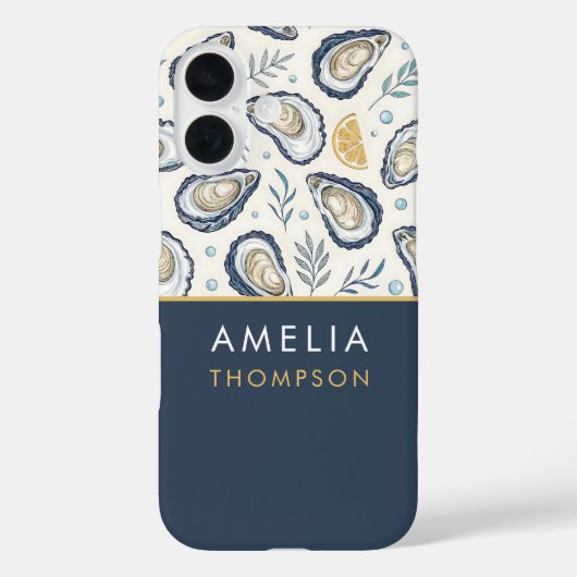 Custom Elegant Marine Oysters Case-Mate iPhone Case (Achterkant)