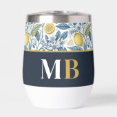 Custom Elegant Mediterranean Lemon Botanical Navy (Avant)