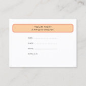 Custom Elegant Modern Simple Appointment Reminder Afsprakenkaartje (Voorkant)