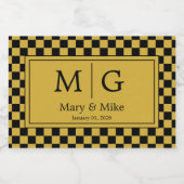 Custom Elegant Monogram Name Party Favor Voedselcontainer Etiket (Enkel label)
