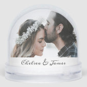 Custom Elegant Photo Calligraphy Script Name Date  (Arrière)