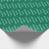 Custom Elegant Pine Tree Green Merry Christmas Cadeaupapier (Hoek)