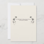 Custom Elegant Princess Cake 3e Invitation d'anniv (Dos)