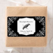 Custom Elegant Zwart Bloeiende Dropper Flessenlabe Etiket (Insitu)