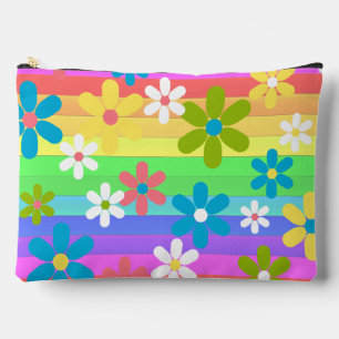Custom Elegante regenboog bloemkleur turquoise bla Etui