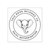 Custom Elephant Dit boek hoort bij de naam van Kin Rubberstempel (Afrduk)
