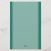 Custom Emerald Green Briefpapier (Achterkant)