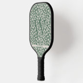 Custom Emerald Green Flower Pickleball Paddle (Links)