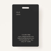 Custom Employee ID Badge (Achterkant)