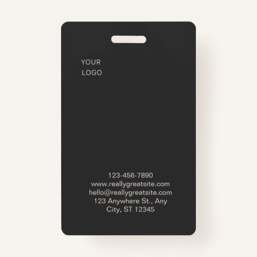 Custom Employee ID Badge (Achterkant)