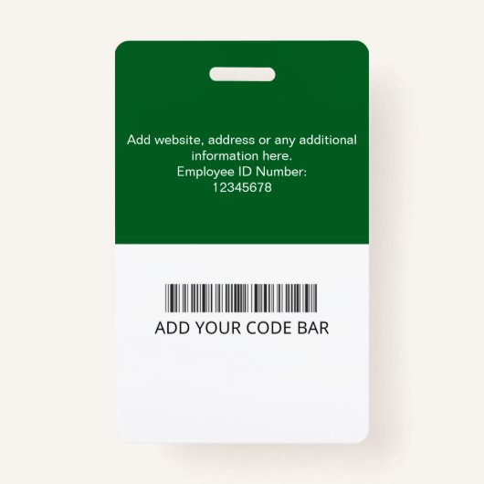 Custom Employee ID Badge (Dos)