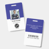 Custom Employee ID Badge (Avant & arrière)