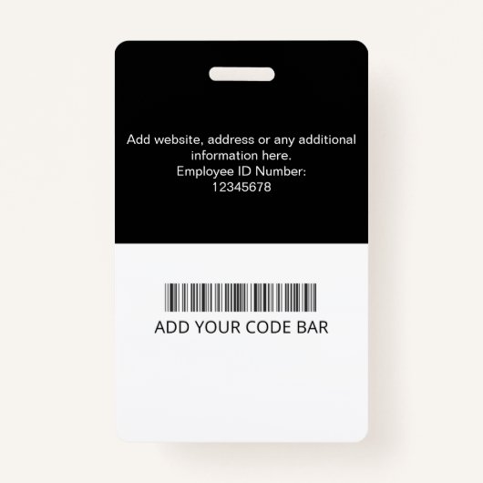 Custom Employee ID Badge (Dos)