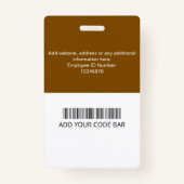 Custom Employee ID Badge (Dos)