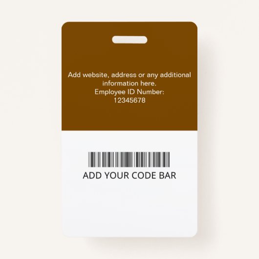 Custom Employee ID Badge (Dos)