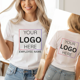 Custom Employee Name Logo| Personalized Staff  T-shirt