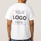 Custom Employee Name Logo| Personalized Staff  T-shirt (Achterkant)