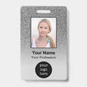 Custom Employee Photo, Bar Code, Logo, Name Badge (Avant)