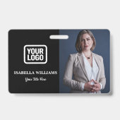 Custom Employee Photo, Bar Code, Logo, Name Badge (Avant)
