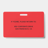 Custom Employee Photo ID Badge (Dos)