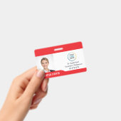 Custom Employee Photo ID Badge (À main)