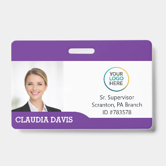 Custom Employee Photo ID Badge