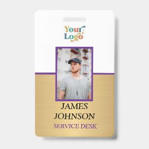 Custom Employee Photo Logo Naam Badge