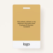 Custom Employee Photo Name Tag Badges (Dos)