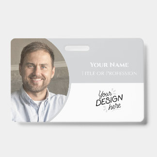 Custom Employee, Photo, Name, Title, Logo, Barcode Badge