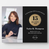 Custom Employee Recognition Photo 15 Year service  Fotoplaat (Voorkant)