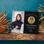 Custom Employee Recognition Photo 15 Year service  Fotoplaat (Zijkant)