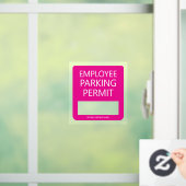 Custom Employee Resident Parking Permit Business Raamsticker (Huis)
