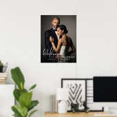 Custom Engagement Photo Welcome Sign Poster (Thuiskantoor)