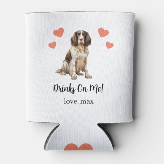 Custom Engels Spaniel Pet Wedding Koelbox Blikjeskoeler (Voorkant)