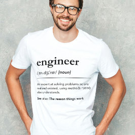 Custom Engineer Definition Funny Engineering Gift Tri-Blend Shirt