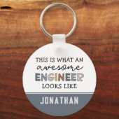 Custom Engineer Funny Geweldige Engineer Engineeri Sleutelhanger (Voorkant)