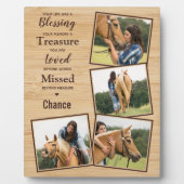 Custom Equine Keepomwille Horse Memorial Fotoplaat (Voorkant)