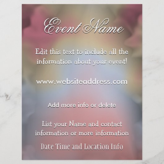 Custom Event Heaven Flyer (Achterkant)