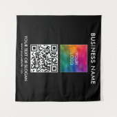 Custom Event Seminar Party Logo Code Achtergrond Wandkleed (Voorkant (horizontaal))
