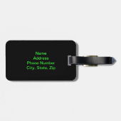 Custom Exotic Butterfly Bagagelabel (Achterkant horizontaal)