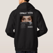 Custom Eyes Image & Name | Personalized  Hoodie (Achterkant)