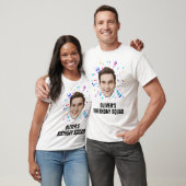 Custom Face 30th 40th 50th 60th 80 Birthday Squad T-shirt (Unisex)