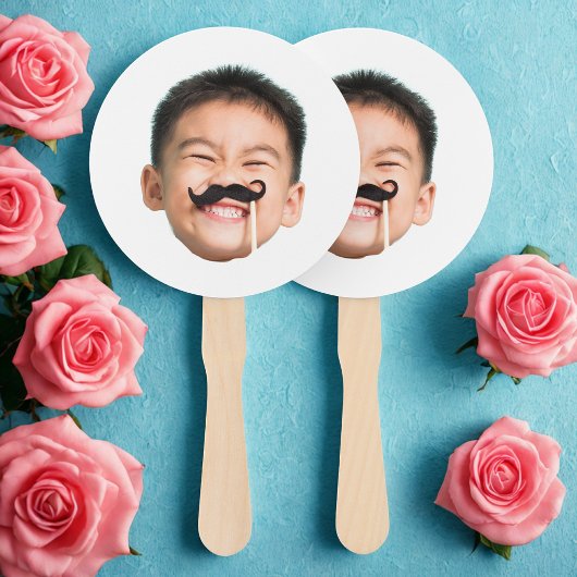 Custom Face Cutout Bachelorette Party Verjaardag Handwaaier