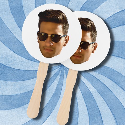 Custom Face Cutout Bachelorette Party Verjaardag Handwaaier