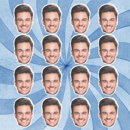 Custom Face Cutout Bachelorette Party Verjaardag Sticker