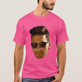 Custom Face Cutout Bachelorette Party Verjaardag T-shirt (Voorkant)