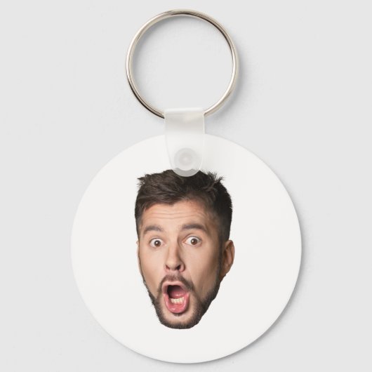 Custom Face Funny Beer Bachelor Party Personalized Sleutelhanger (Voorkant)
